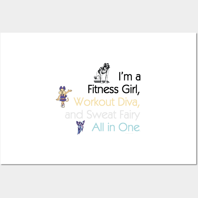 Workout Diva Wall Art by teepossible